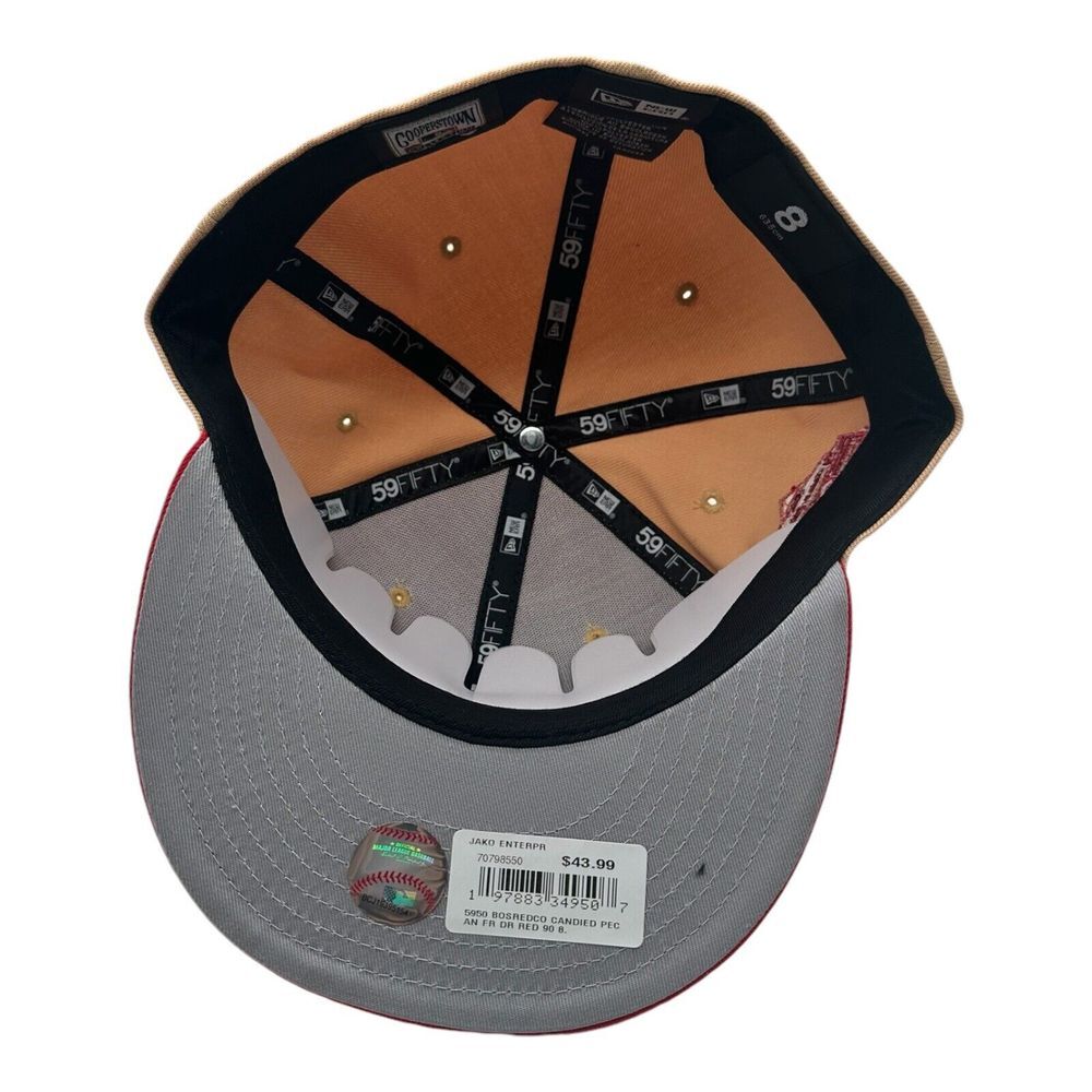 New Era 59Fifty Boston Red Sox Candied Pecan Hat 8 Fenway‎ Park 90th Anniversary - Picture 8 of 9